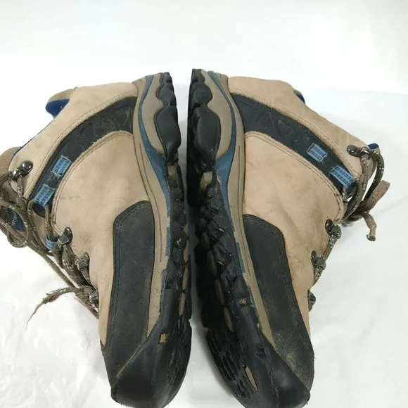 Timberland Outdoor Performance Shoes Men Size 9 M Tan Hiking Leather Nubuck FLAW