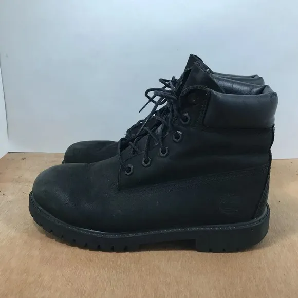 Timberland Premium Black Waterproof Boots, 12907 Youth Size 5