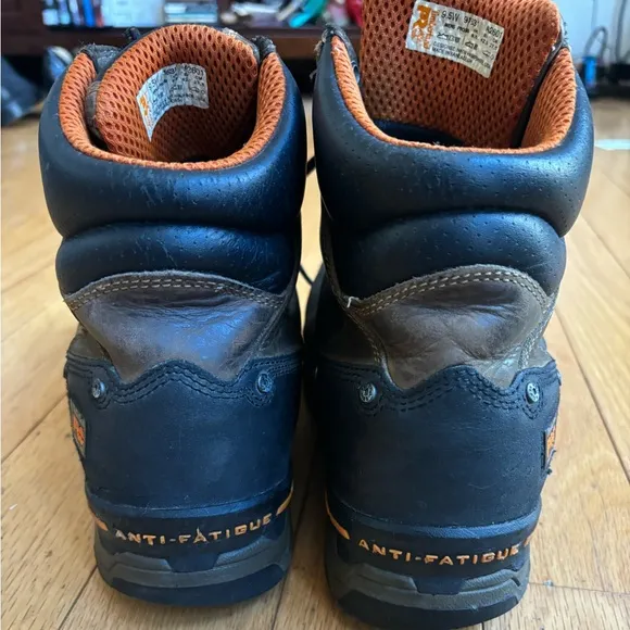 Timberland Pro Boondock Composite Toe Leather Brown Works Boots- Men’s Size 9.5
