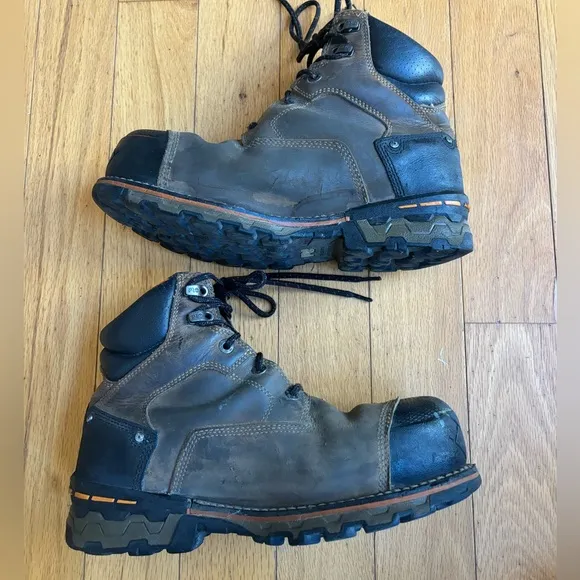 Timberland Pro Boondock Composite Toe Leather Brown Works Boots- Men’s Size 9.5