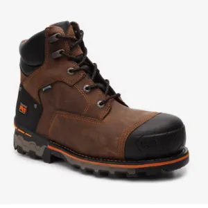 Timberland Pro Boondock Composite Toe Leather Brown Works Boots- Men’s Size 9.5