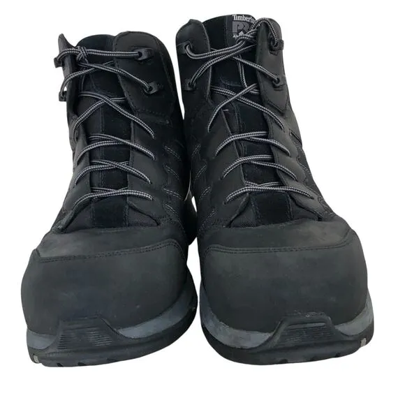 Timberland Pro Payload Boots Men Black Steel Toe Composite Work Safety Shoe 14W
