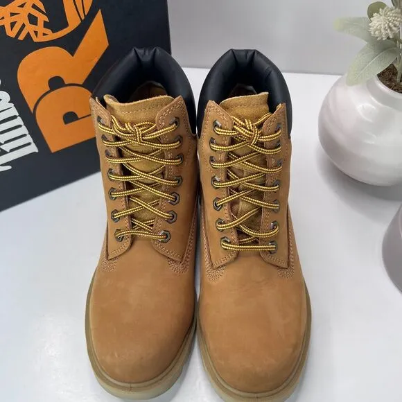 Timberland PRO Sawhorse 6&quot; Composite Safety Toe Boots Brown Men 5.5M Tried On