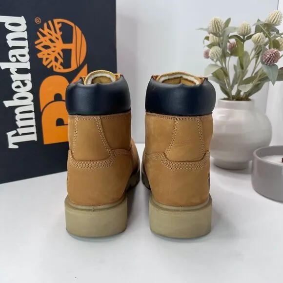 Timberland PRO Sawhorse 6&quot; Composite Safety Toe Boots Brown Men 5.5M Tried On