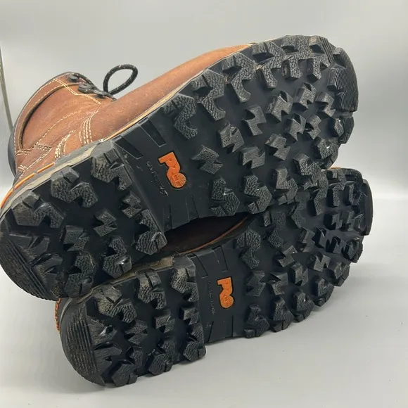 Timberland Pro Series Insulated 10&quot; non safety Toe Work Boot Brown Mens Sz 10W