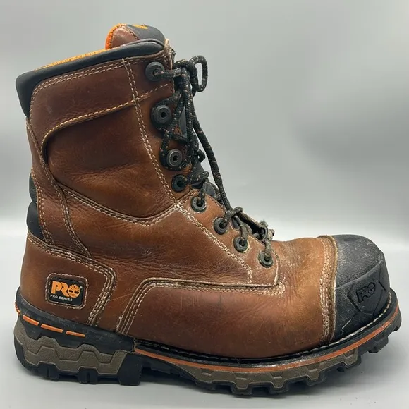 Timberland Pro Series Insulated 10&quot; non safety Toe Work Boot Brown Mens Sz 10W