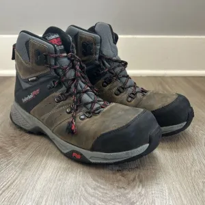 Timberland PRO Switchback LT Mens 8.5 Brown Composite Toe Hiking Work Boots