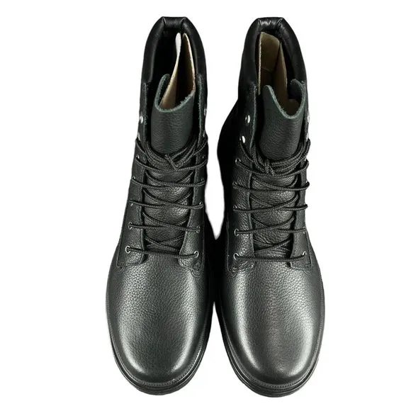 Timberland Ray City 6&quot; Black Full Grain Leather WP Boots Women's Size 9.5 M