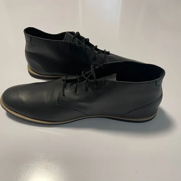 Timberland Revenia Chukka Low Boot Shoes Black Leather Lace Up 13 A1QZU