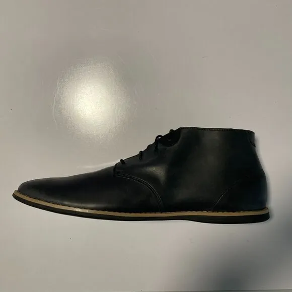 Timberland Revenia Chukka Low Boot Shoes Black Leather Lace Up 13 A1QZU