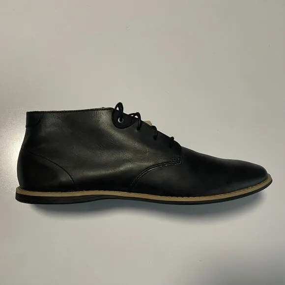 Timberland Revenia Chukka Low Boot Shoes Black Leather Lace Up 13 A1QZU