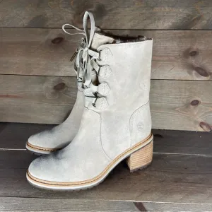 Timberland sienna Womens size 7.5 shoes brown suede heel lace up boots