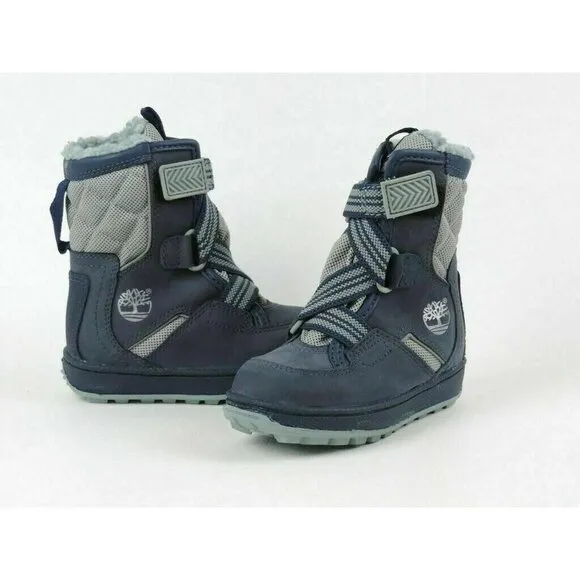 Timberland Snows Tomper Extreme Toddlers Boots Shoes Blue Leather
