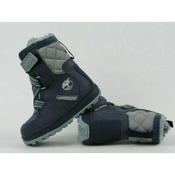 Timberland Snows Tomper Extreme Toddlers Boots Shoes Blue Leather