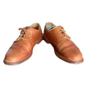 Timberland Tan Nubuck Waterproof Lace Tie Leather Upper Oxford Dress Shoes