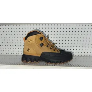 Timberland TBL Edge Mens Shell Toe WP Outdoor Hiking Boots Size 11 Tan Black