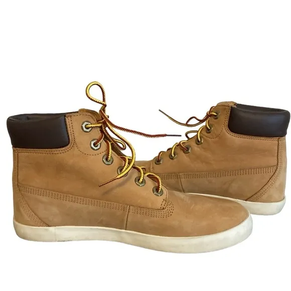 Timberland Women’s Eden Square Sneakers Leather Tan Size 8.5