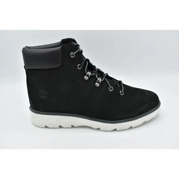 Timberland Womens Size 10 Keeley Field Mid Hiker Black Nubuck Boots Shoes
