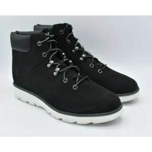 Timberland Womens Size 10 Keeley Field Mid Hiker Black Nubuck Boots Shoes