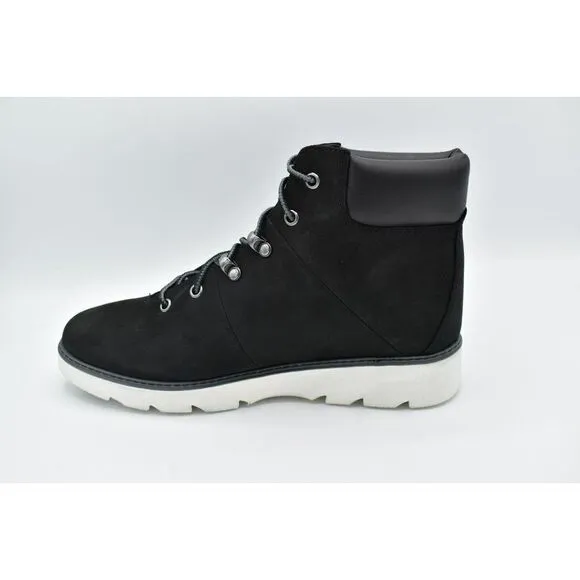 Timberland Womens Size 10 Keeley Field Mid Hiker Black Nubuck Boots Shoes