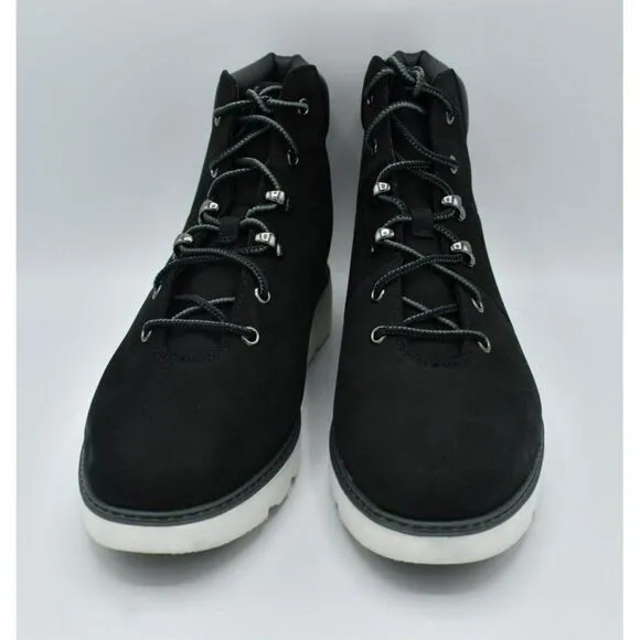 Timberland Womens Size 10 Keeley Field Mid Hiker Black Nubuck Boots Shoes