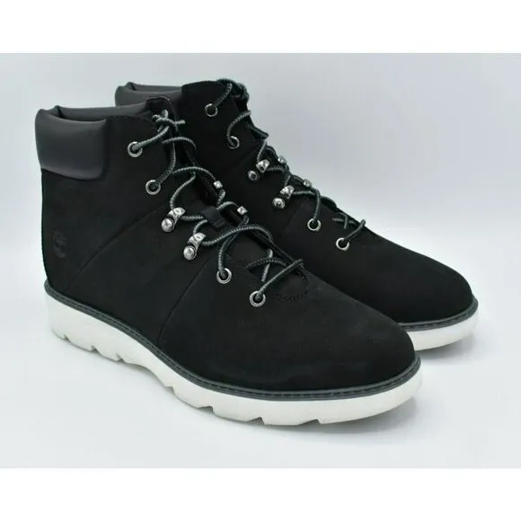 Timberland Womens Size 10 Keeley Field Mid Hiker Black Nubuck Boots Shoes
