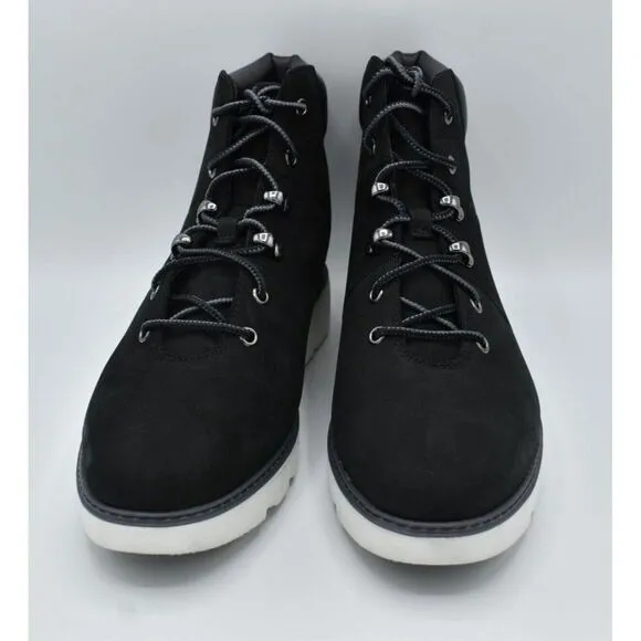 Timberland Womens Size 8.5 Keeley Field Mid Hiker Black Nubuck Boots Shoes