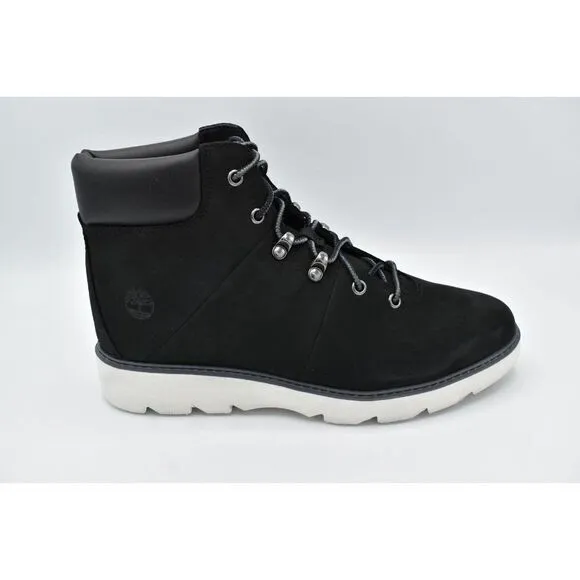 Timberland Womens Size 8.5 Keeley Field Mid Hiker Black Nubuck Boots Shoes