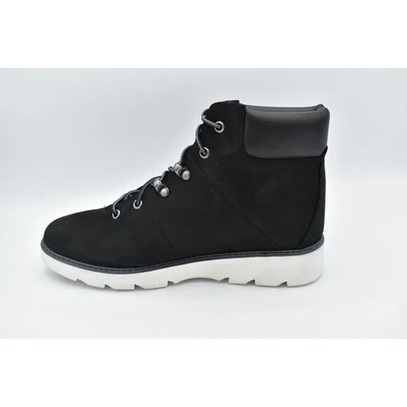 Timberland Womens Size 8.5 Keeley Field Mid Hiker Black Nubuck Boots Shoes