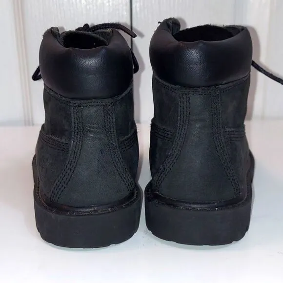 Timberland Black Nubuck Leather Boots Sz 9