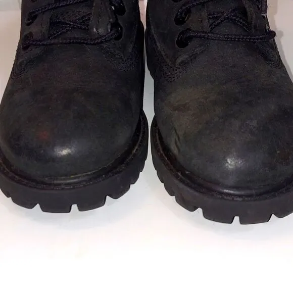 Timberland Black Nubuck Leather Boots Sz 9