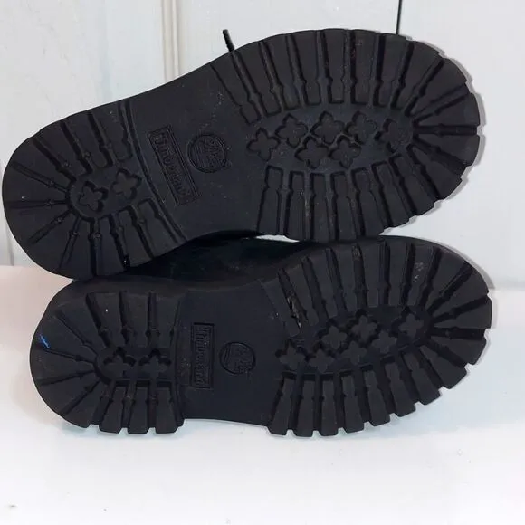 Timberland Black Nubuck Leather Boots Sz 9
