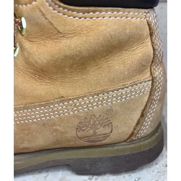 Timberland Boys Kids Youth 6 inch Leather Ankle Boots “Butter Timbs” Size 5