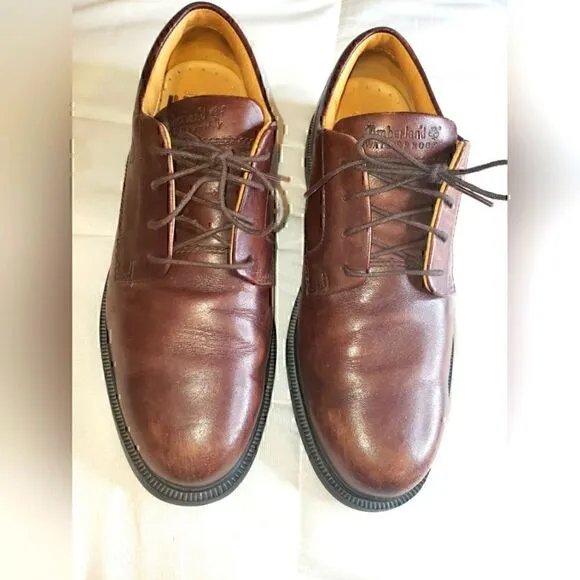 Timberland Leather Casual Shoes, Men's sz 10, brown.
