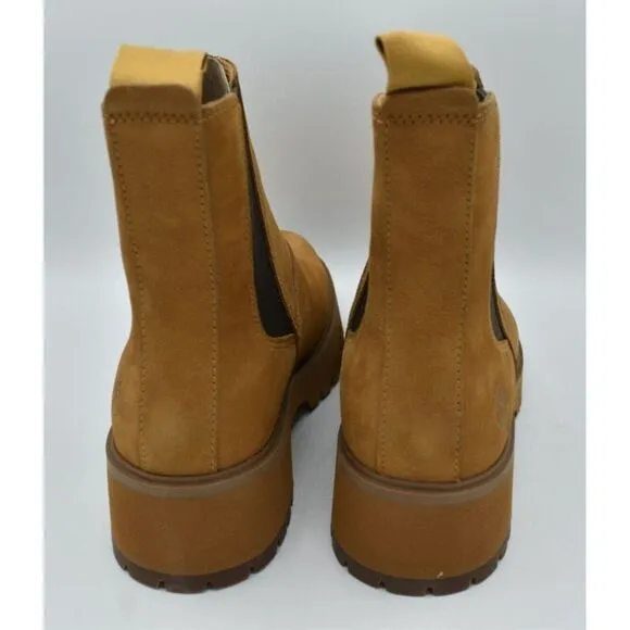 Timberland Womens Size 7 Carnaby Cool Wheat Nubuck Chelsea Shoes Boots