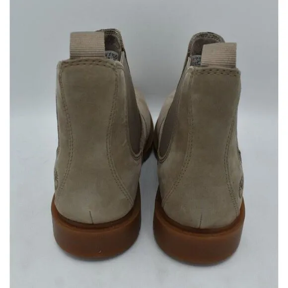 Timberland Womens Size 9 Linden Woods Taupe Gray Nubuck Chelsea Boots Shoes