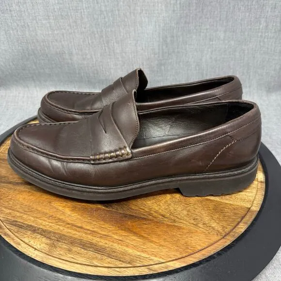 To Boot New York Men's Size 11 Brown Leather Penny Loafers Slip On Shoes