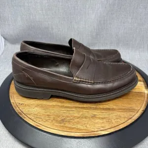 To Boot New York Men's Size 11 Brown Leather Penny Loafers Slip On Shoes