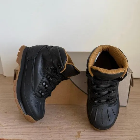 Toddler Timberland Euro Hiker Shell Toe Black/Gum Boots- SZ 13 C