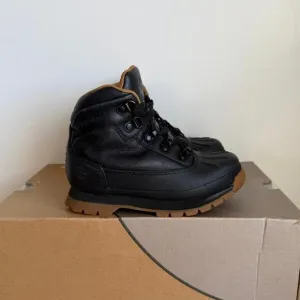 Toddler Timberland Euro Hiker Shell Toe Black/Gum Boots- SZ 13 C