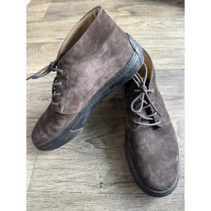 TODS Italy Mens Polacco Chukka Boot Sneaker Brown Suede Leather Shoes Size 8.5