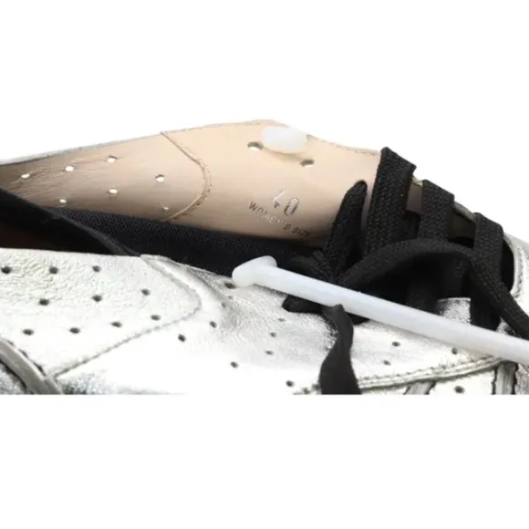 Tods leather espadrille sneaker (silver)