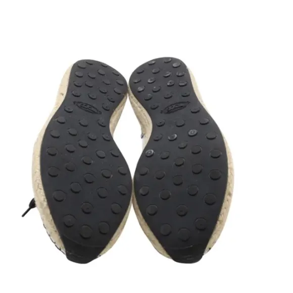 Tods leather espadrille sneaker (silver)