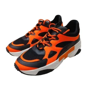 Tod’s Leather/Mesh Active Trainer Sneaker Orange/Black Shoes Men's Sz UK 7  US 8