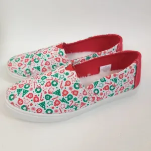 Tommy Bahama Christmas Memory Foam Slip-On Shoes Women Size 8.5