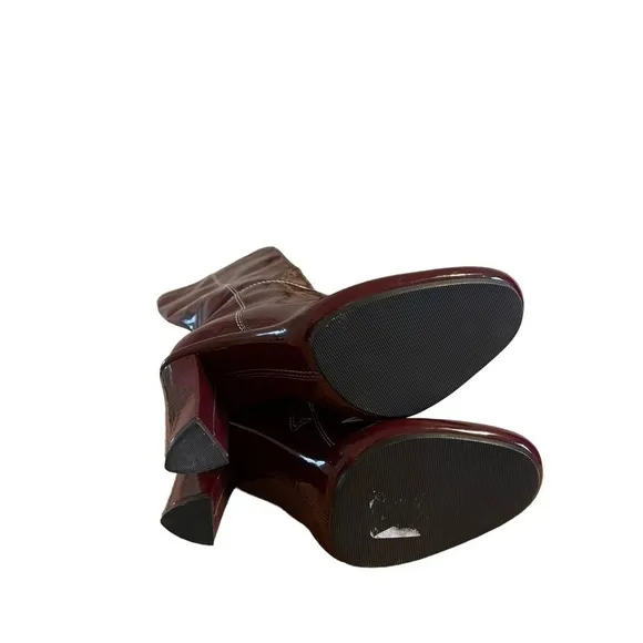 Tommy Hilfiger Heeled Patent Leather Boots SIZE 7