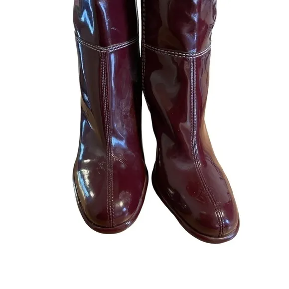 Tommy Hilfiger Heeled Patent Leather Boots SIZE 7