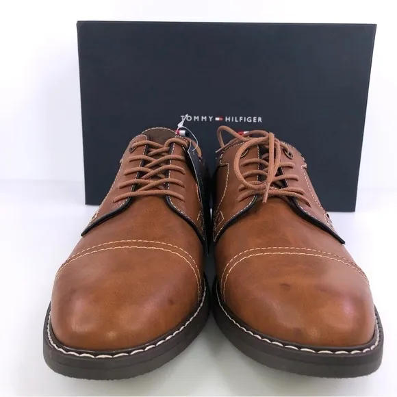 Tommy Hilfiger Men's Dante Oxfords- Dark Natural Shoes