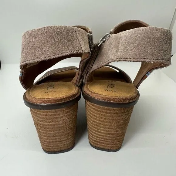 Toms Majorca Suede Block Sandals