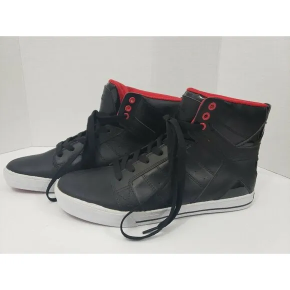 Tony Hawk - Black and Red High-top Sneakers - Men's Size 10.5